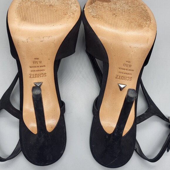 SCHUTZ Boris Slingback Suede Pump - Picture 4 of 13